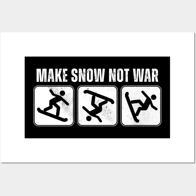 Make snow not war Wall Art by Horisondesignz
